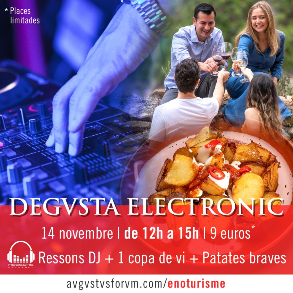 Imatge promocional de l’activitat d’enoturisme al Penedès Degvsta Electrònic